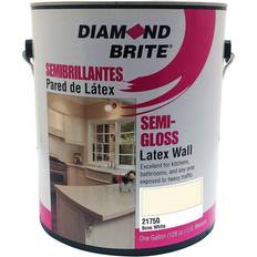 Acrylic Paints Diamond Brite Interior Semi-Gloss Paint, Bone White Gallon Pail 1/Case