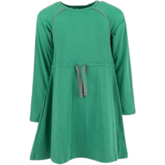 Leveret Girl's Tie Waist Dress - Green