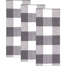 Design Imports Buffalo Kitchen Towel White, Gray (76.2x50.8)