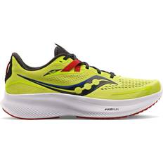 Men - Yellow Running Shoes Saucony Ride 15 M - Acid Lime/Spice