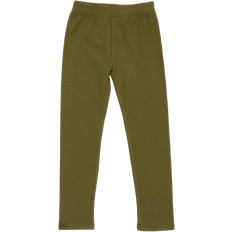 Leveret Cotton Boho Solid Color Spandex Leggings - Olive Green (32455540899914)