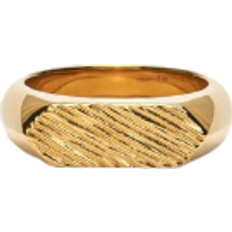 IX Studios Hexagon Brushed Ring - Gold