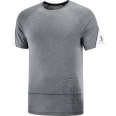 Salomon Overdeler Salomon Cross Run Graphic Tee BLACK/WHITE