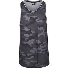 Herren Tanktops Urban Classics Camo Mesh Tanktop Tanktop dark camo