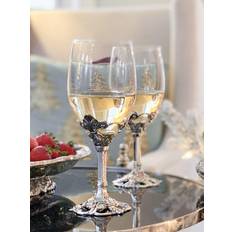 Arthur Court Fleur-de-lis Bar Glasses Set of 4