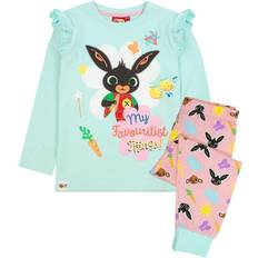 Nattøy Bing Bunny Girls Characters Long-Sleeved Pyjama Set (2-3 Years) (Pink/Mint)