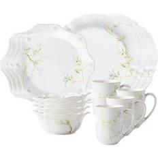 Juliska Floral Sketch Jasmine 16-Piece Dinnerware Set Dinner Set 16