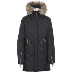 Trespass Womens Waterproof Parka Jacket - Black