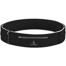 Herre - Svarte Løpebelter FlipBelt Elite Lightweight Tubular Running Belt Men - Black