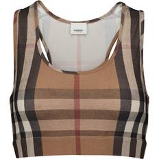 Burberry Women Bras Burberry Vintage Check Crop Top