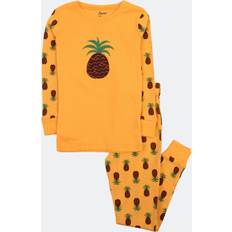Leveret Kids Pineapple 2pc. Pajama Set