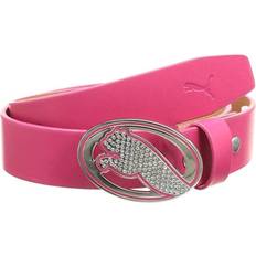 Damen - Weiß Gürtel Puma Womens/Ladies Regent Fitted Leather Belt (Pink)