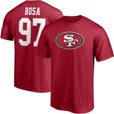 Fanatics T-shirts Fanatics San Francisco 49ers Nick Bosa Scarlet Player Icon Name & Number T-Shirt Sr