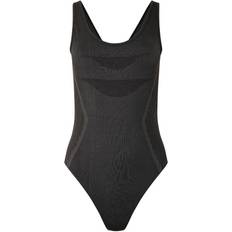 Polyester - XL Badedrakter Dare 2b Womens/Ladies DonÃÂ´t Sweat It Recycled One Piece Swimsuit (Black)