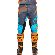 Herren - Orange Hosen O'Neal Element Factor Cross Pants Men - Gray/Orange/Blue