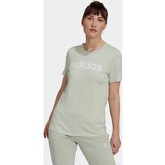 Blau - Damen - XL T-Shirts & Tanktops Adidas Linear T-Shirt Women