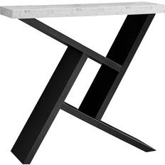 Monarch Specialties Cement Look Hall Console Table 11.5x35.5"