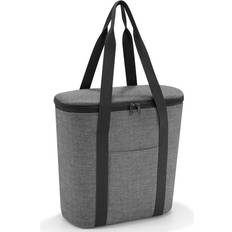 Reisenthel Thermoshopper Twist Silver Cooler Bag for Shopping or Picnic with 2 Carry Straps Made of Water Resistant Material