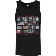 Baumwolle - Herren Westen Terminator Mens Genisys Past And Future Vest (Black)