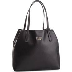 Guess Hwvg6995230 Vikky Womens Tote Bag With Pochette In Black