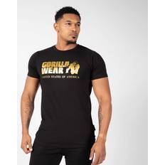 Gull - Herre Overdeler Gorilla Wear Classic T-Shirt, black/gold