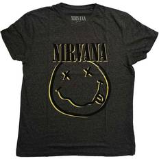 Nirvana Inverse Smiley Unisex T-shirt Grey