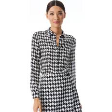 M Blouses Alice + Olivia Willa Houndstooth Print Blouse