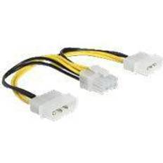 DeLock 2x Molex 4-Pin to 8-pin EPS