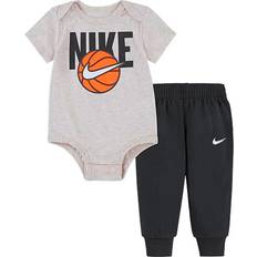 Nike Bodys Nike Infant My First Sportball Bodysuit Pants Set - Black/Beige