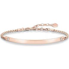 Thomas Sabo Heart Cubic Zirconia Bracelet LBA0045-051-14-19.5cm