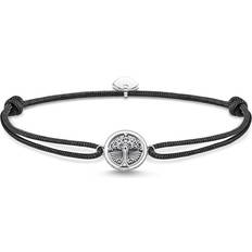 Thomas Sabo Sterling Partner Bracelet - Silver/Black/Transparent