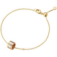 Hvite Armbånd Georg Jensen Fusion Bracelet - Gold/White Gold/Rose Gold/Diamonds