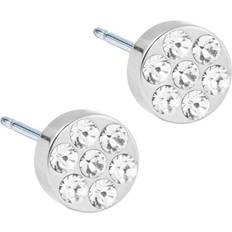 Blomdahl Brilliance Plenary Earrings - Silver/Transparent