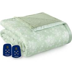 Micro Flannel Electric Heated Blankets Green (228.6x213.36)