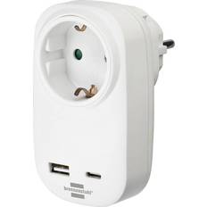 Elektroartikel Brennenstuhl 1508210 Junction box incl. USB charging port, Child safety, Surge protection