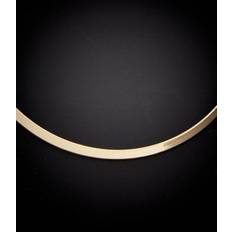 Gold - Men Jewelry Italian Gold Herringbone Chain Necklace - Gold