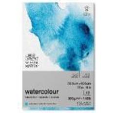 Winsor & Newton Papier Winsor & Newton and Watercolour Paper Pad, 30.5 x 40.6 cm, 12 Sheets, 300 g/m� Glue Bound, Cold Pressed, Acid Mixture of 25 Percent Cotton and Cellulose Fibres, Natural White