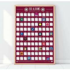 Gift Republic 100 Albums Bucket List Poster