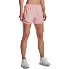 Dame - Rosa - Treningsklær Shorts Under Armour Women's Fly By 2.0 2-in-1 Shorts Retro Jet Gray Reflective