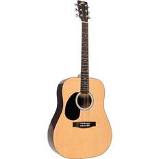 Ashthorpe Full-Size Left-Handed Cutaway Thinline Acoustic-Electric Guitar  Package - Premium Tonewoods 