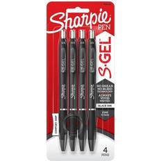 Gel Pens Sharpie S-Gel 4pk Gel Pens 0.5mm Fine Tip Black