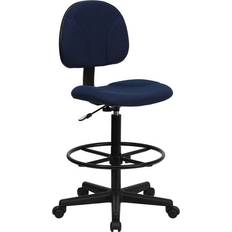 Black - Footrest Office Chairs Flash Furniture BT659 Office Chair 42.8"