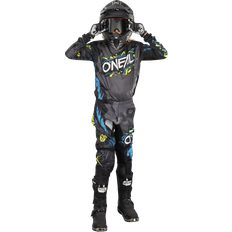 Grau Blusen O'Neal Element Villain Youth Motocross Jersey, white