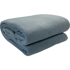 Textiles Supreme Plush Fleece Blankets Gray (228.6x228.6)