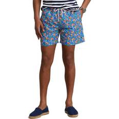 Polo Ralph Lauren Red Swimming Trunks Polo Ralph Lauren 5.75-Inch Traveler Classic Swim Trunks Bramble Woodblock