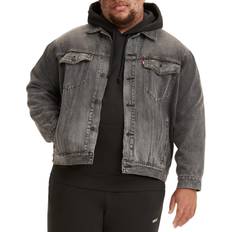 Black - Denim Jackets - Men Levi's Colusa Stretch Denim Trucker Jacket