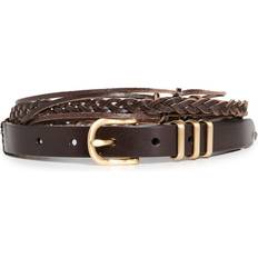 Rag & Bone Knotted Jet Leather Belt