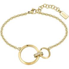Hugo Boss Triple Ring Chain Bracelet - Gold/Transparent