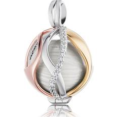 Engelsrufer Angel Whisperer Paradise Zirconia Rose Plated Pearl Chime Pendant ER-20-PARADISE-S-TZI