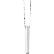 JG Signature Personalised Bar Necklace - Silver